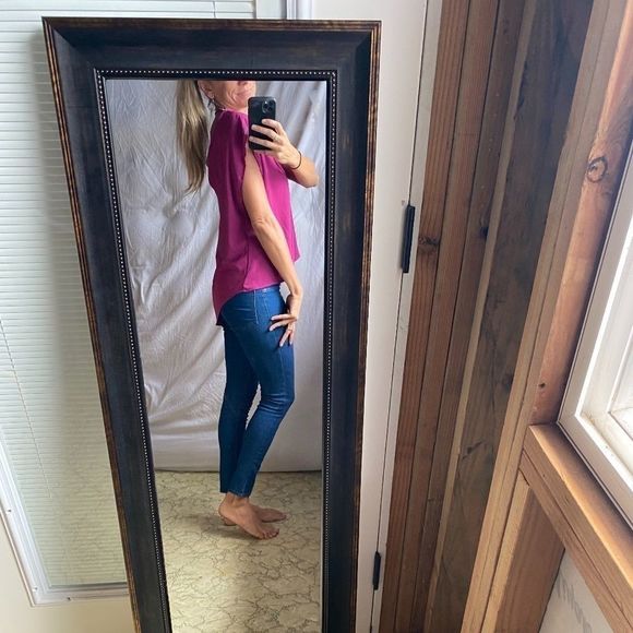 COPY - RO & DE FLOWY MAGENTA BLOUSE SIZE SMALL - Picture 5 of 8